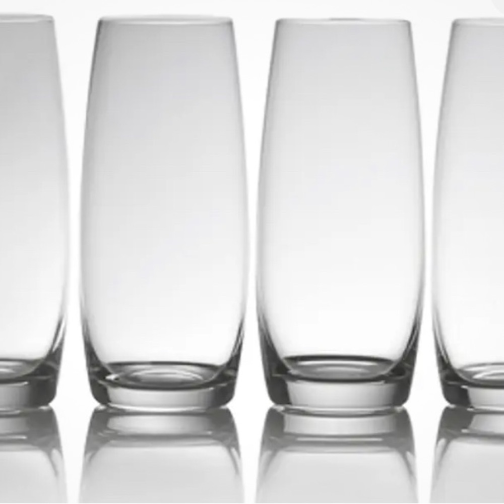 Mikasa Julie Signed 9 oz. Crystal Stemless Champagne Flutes – Set of 5 - Picture 2 of 6